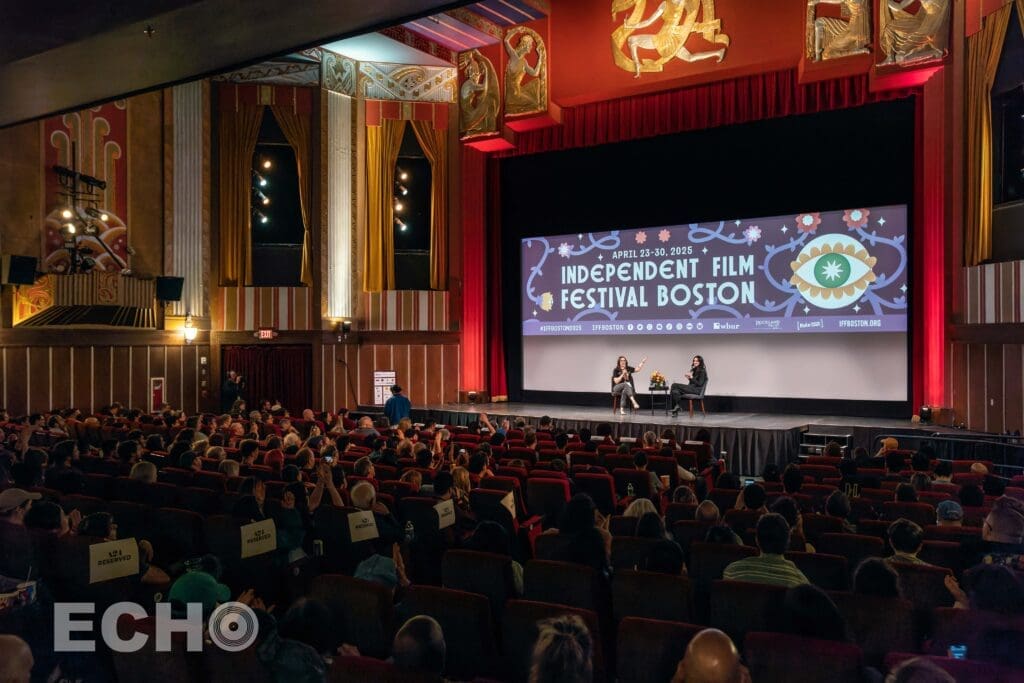 photo during Q&A with Ava Victor at Independent Film Festival Boston